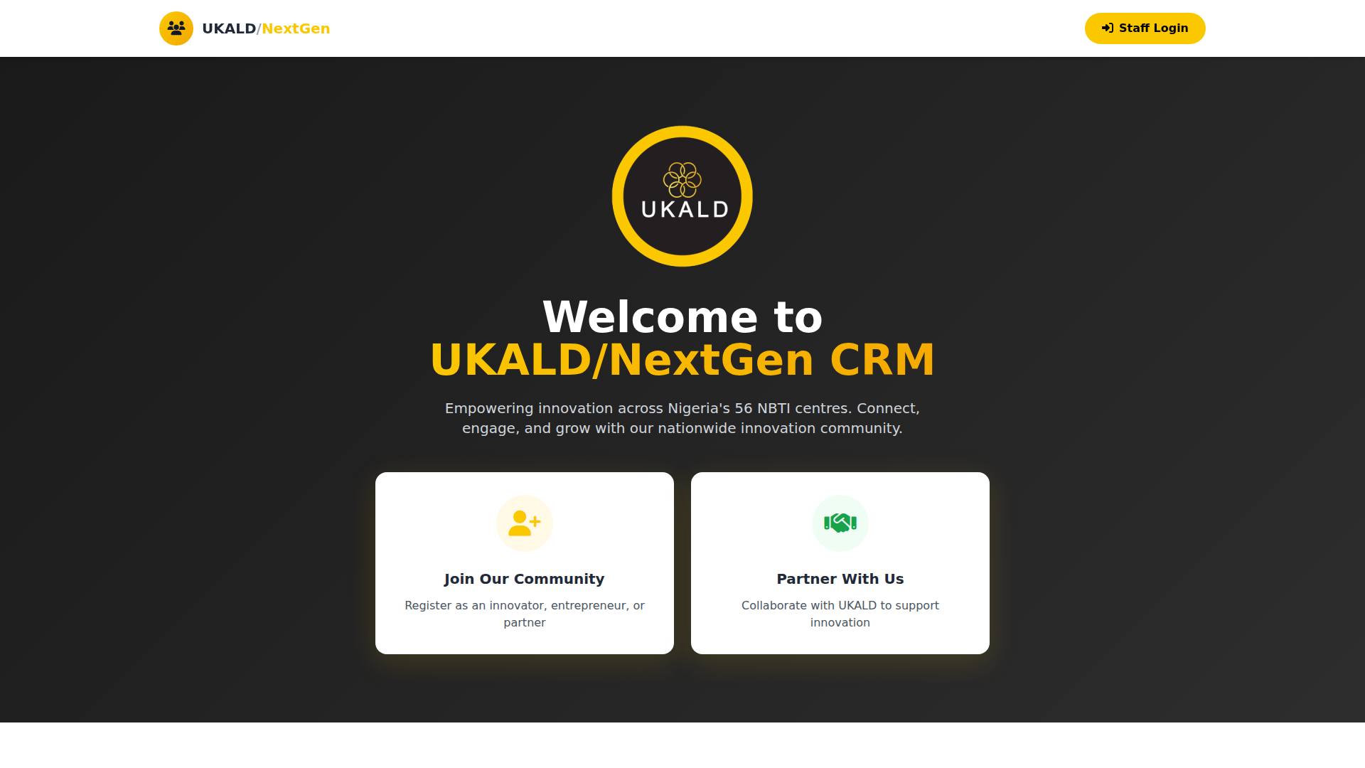 UKALD - Innovation CRM